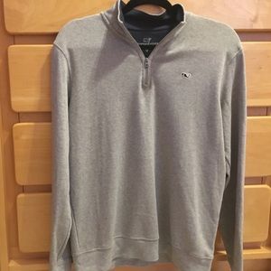 Vineyard Vines grey quarter zip